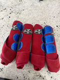 *Used once* Professional Choice 4 Pack Med Red with Sparkle Blue Straps