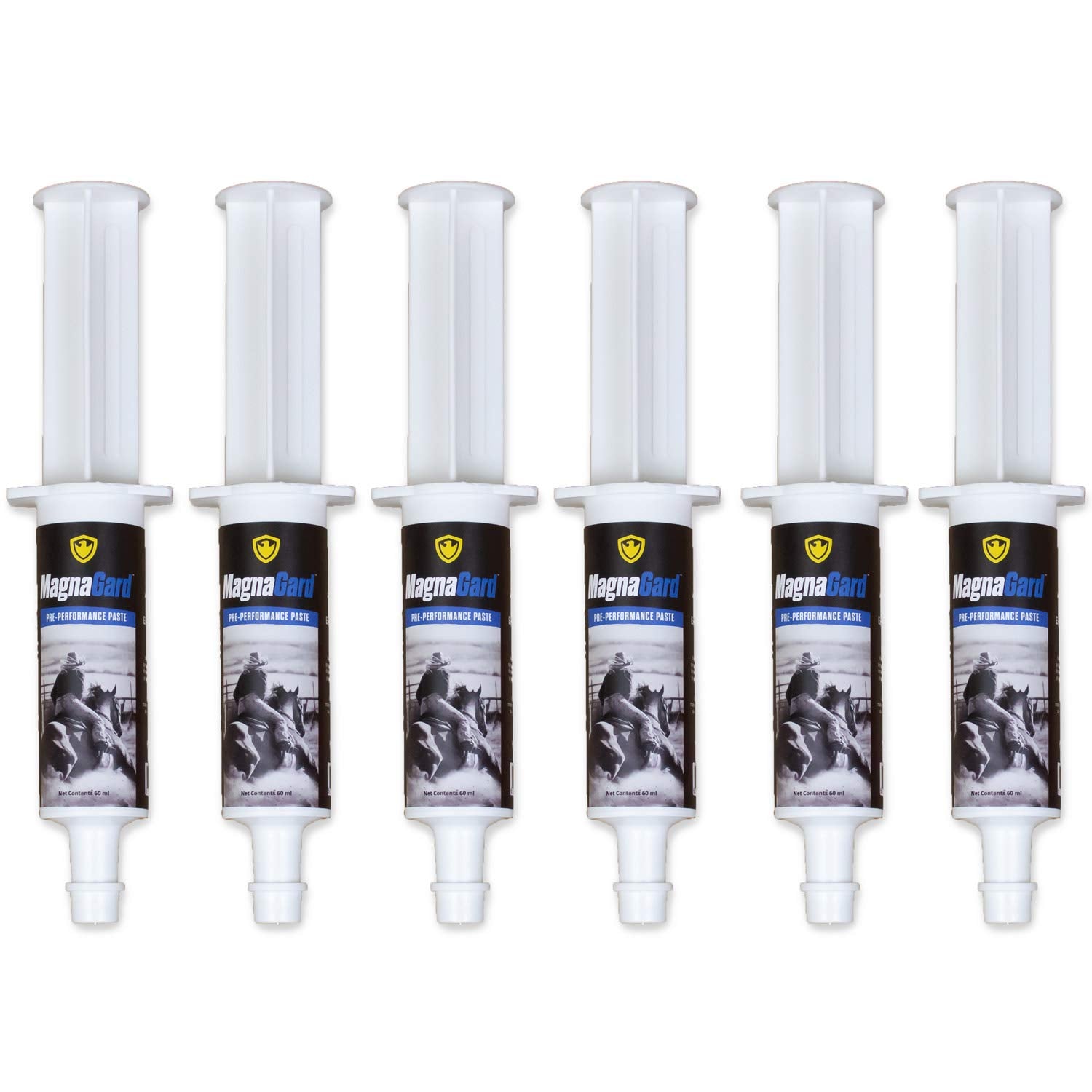 Pre-Performance Paste for Horses - All Natural Calmer, Acid Buffer, Gastric Support w/Electrolytes - 60ml Syringe