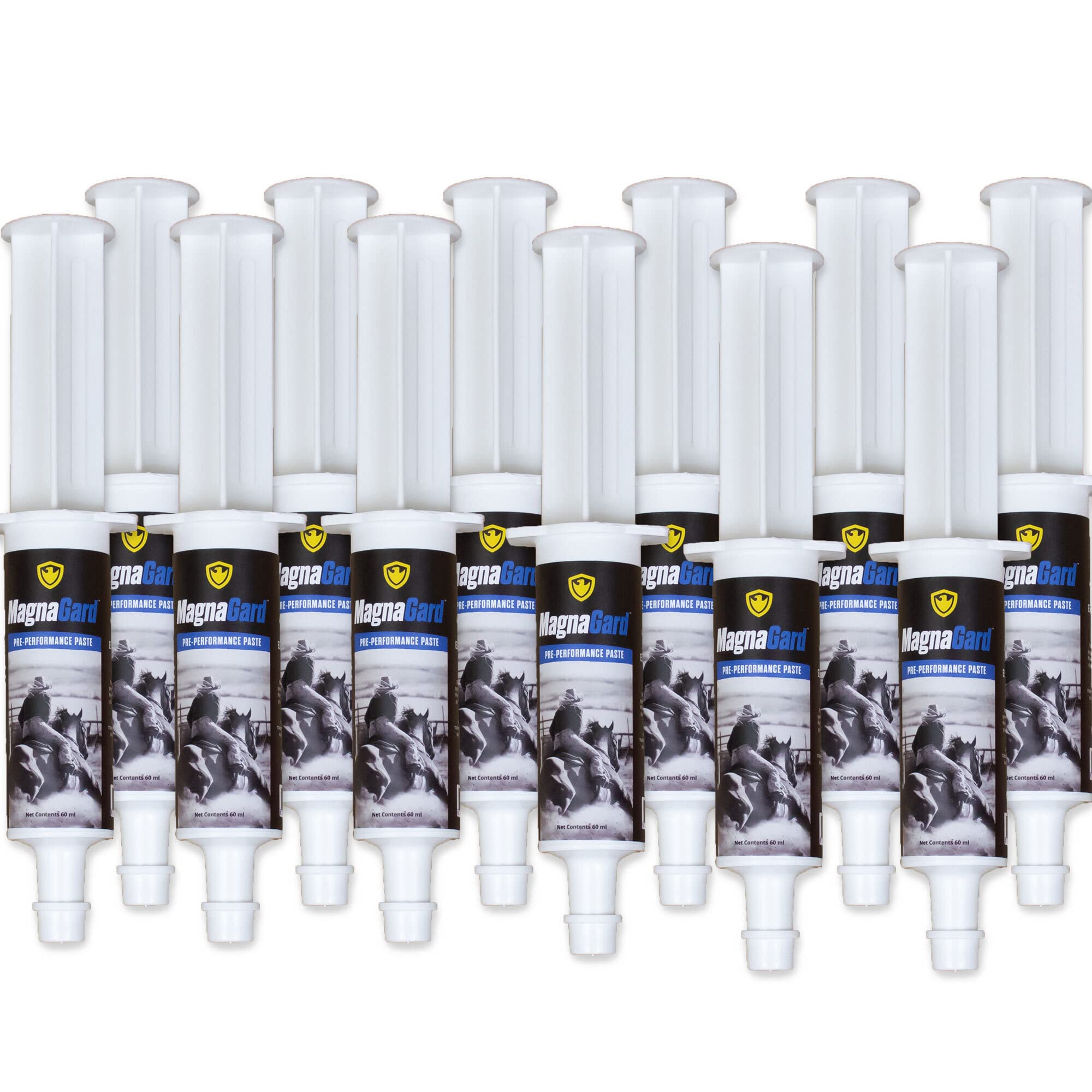 Pre-Performance Paste for Horses - All Natural Calmer, Acid Buffer, Gastric Support w/Electrolytes - 60ml Syringe