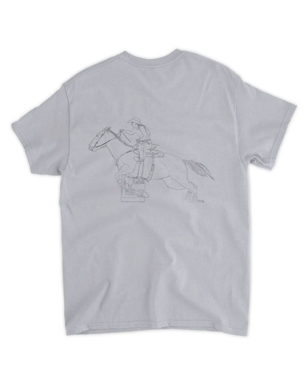Simple Hand Drawn Barrel Racer T-Shirt
