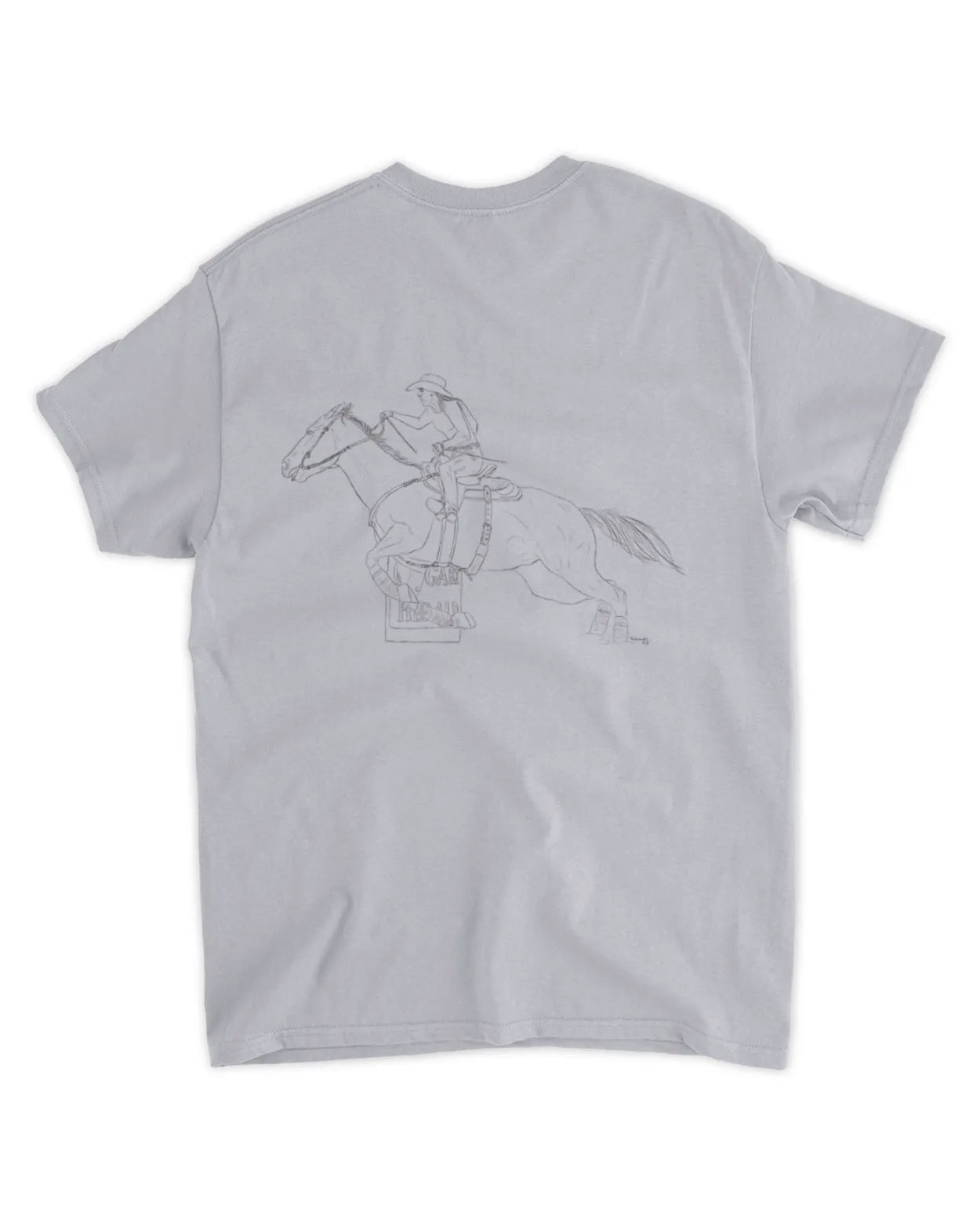 Simple Hand Drawn Barrel Racer T-Shirt
