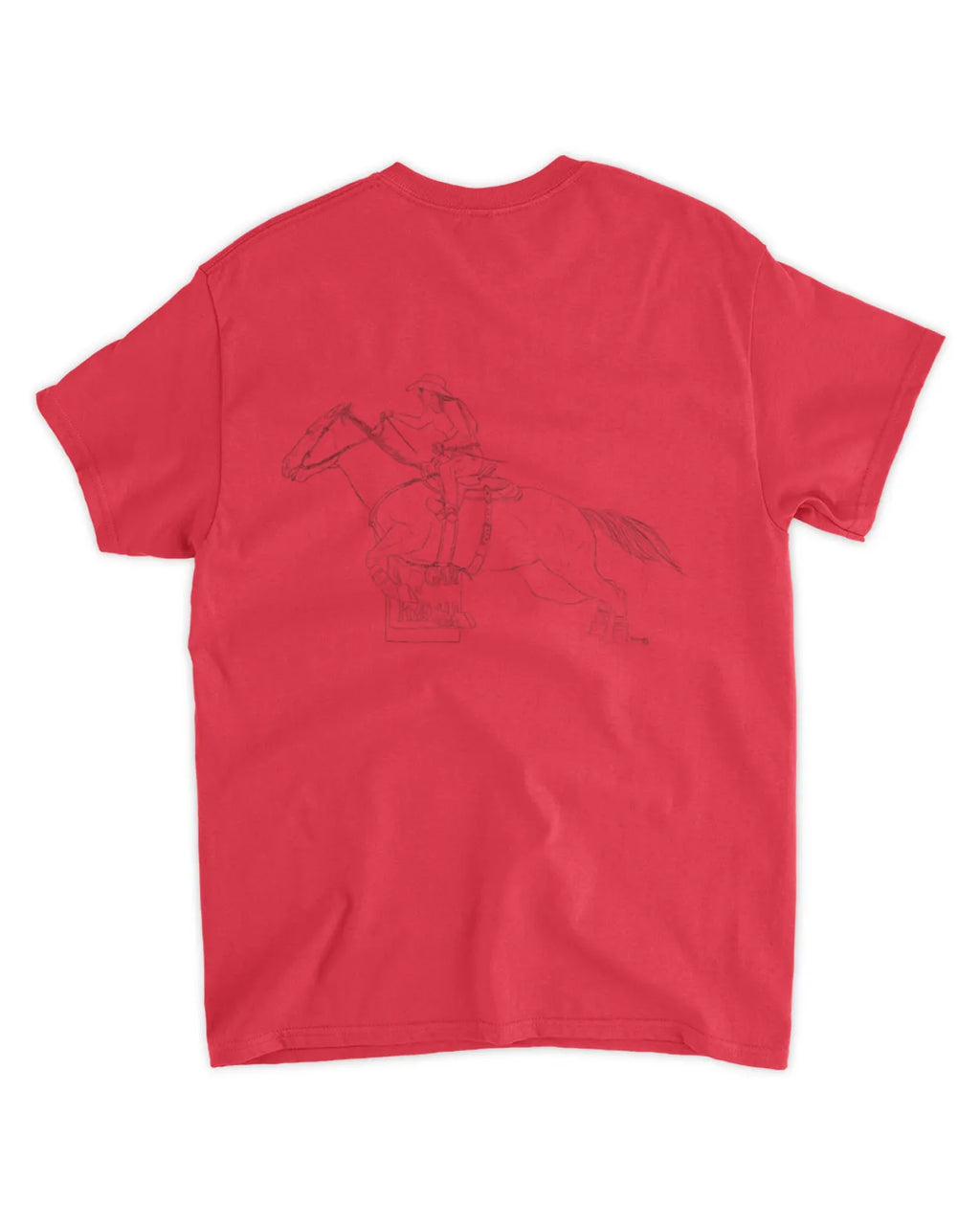Simple Hand Drawn Barrel Racer T-Shirt