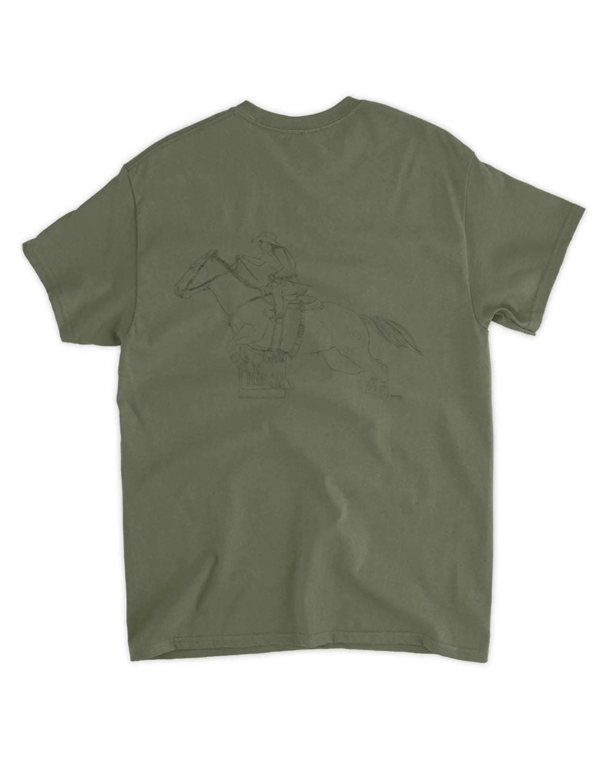 Simple Hand Drawn Barrel Racer T-Shirt