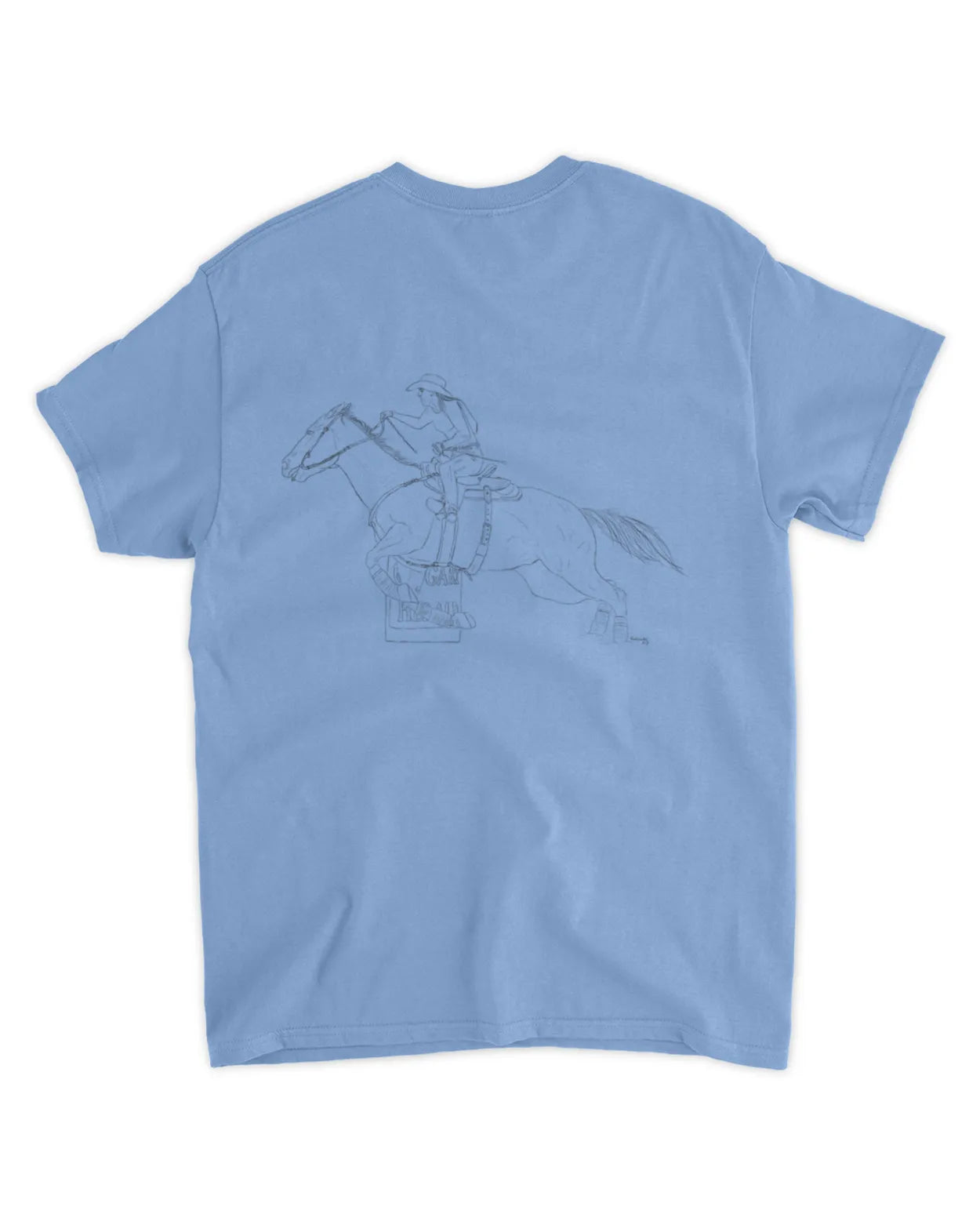 Simple Hand Drawn Barrel Racer T-Shirt