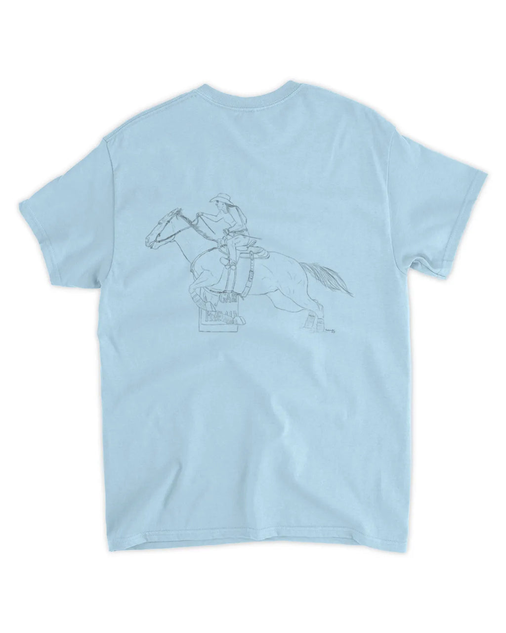 Simple Hand Drawn Barrel Racer T-Shirt